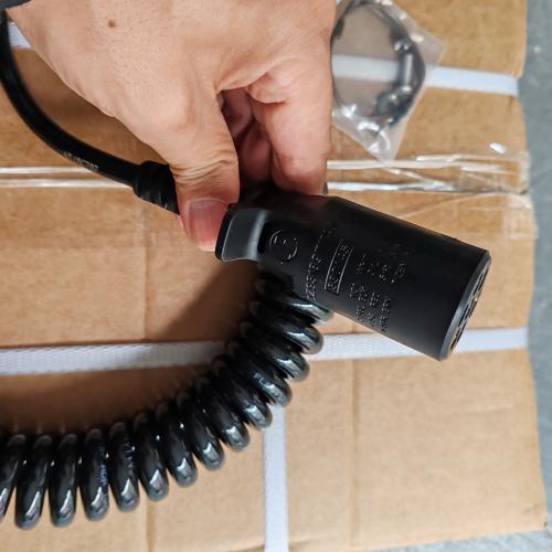Shacman spare parts 7-core Cable 12V ABS Power Supply Spiral Wire Assembly Trailer Cable Seven Hole Wire Socket Plug